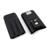 Executive C243B Black Leather 3 Piece Cigar Case Holder with
