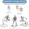 Unbranded 48Pcs Adjustable Action Figure Display Holder Base for HG144
