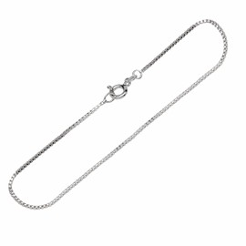 NKlaus 12479 Women's Round Venetian Chain Bracelet 925 Sterling Silver 19 cm, Sterling Silver