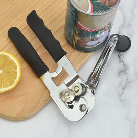 Commercial Can Opener,Heavy Duty Hand Crank Can Opener,Stainless Steel Manual Can Opener,Durable Bottle Opener,Handheld Can Opener for Kitchen,Camping,Picnic,Bar,Restaurant