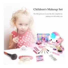 Makeup, Makeup Set, Kids Makeup Toy, Beauty, Toys, Makeup Tools & Accesories, Lipstick, Eyeshadow, Dressing Set, Hobbies, Nail Gel, Cosmetic, Girls Kit De Belleza Accesorios De Juguete Pinceles De Maquillaje
