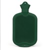 GRÜNSPECHT Naturkautschuk-Wärmflasche ohne Bezug, groß, Bettflasche für Erwachsene, dunkelgrün (647-00)