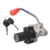 LABLT Motorcycle Ignition Switch Fuel Cap Seat Lock Keys Replacement