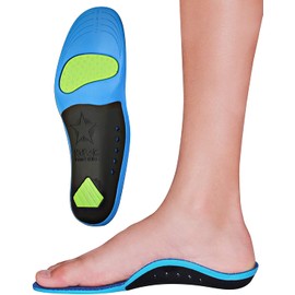 Children's Memory Foam Starry Shield Arch Support Insole for Comfort, Cushion & Arch Support by KidSole ((24 cm) Kids Size 2-6)