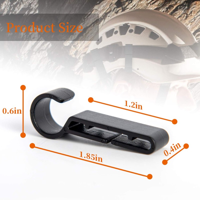 Headlamp Clips Hook Hard Hat Light Clips,Hardhat Headlamp Accessory (200)