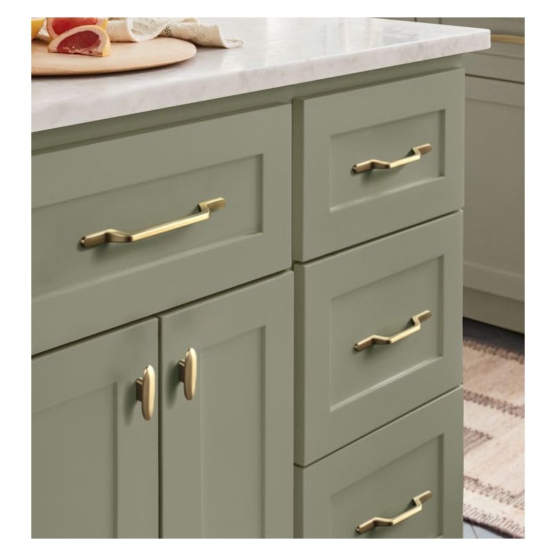 Goo-Ki 6pack Champagne Bronze Cabinet Drawer Knobs - 3" Full