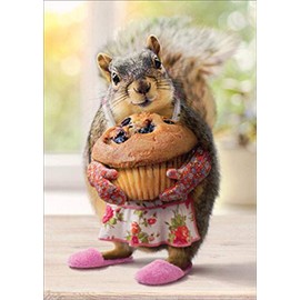 Mom Squirrel Baking Muffins - Avanti Cute Mother's Day Card