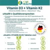 Vitamin D3 (5000 IU) + Vitamin K2 (100 μg), Cholecalciferol,
