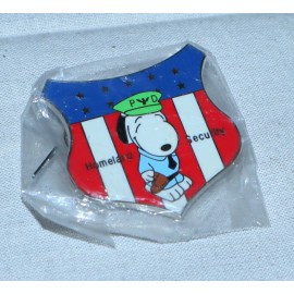 Peanuts Golden Collection SNOOPY Peanuts | *NEW* HOMELAND SECURITY Police Dog PD Enamel Double-Clutch Pin