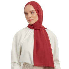 KARACA Muslim Hijab Scarf Tulle for Women | Silk Appearance Head Scarf 27" - 78" | Long Wrap Shawl Scarves Islamic Turban
