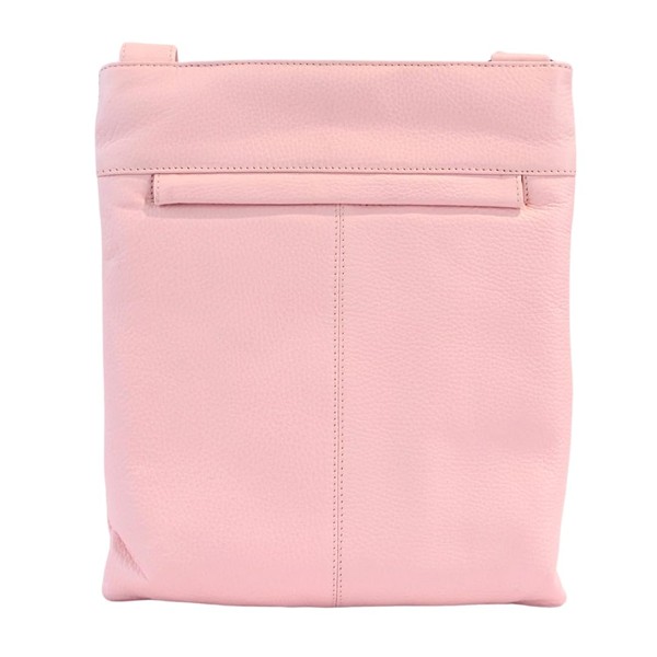Le Sabbi Women's Cross-Body Bag – Leather, Pink (Light Pink),