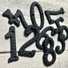 Cobata 4 inch Cast Iron Mailbox Numbers - Screw In