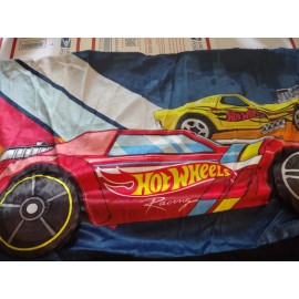 Case Hot Wheels Large Pillow Case 36" Length Plush Tires Soft and Comfortable NEW