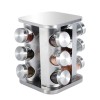 Unbranded Revolving Spice Rack Holder Seasoning Tower Organizer Stainless Steel