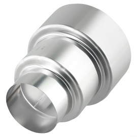 Stove Pipe Reducer, Stainless Chimney Flue Liner Reducer Tubing Connector Chimney Adaptor Pipe For Burning Gas Stove Venting Hose Tube Conversion Joint For Fireplaces Outdoor(Ø100mm/Ø60mm)