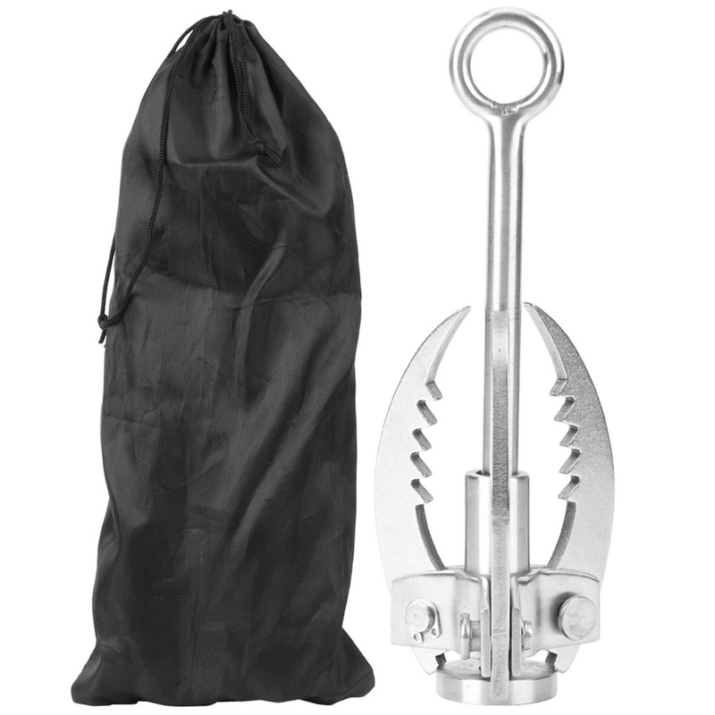 Grappling Hook, Outdoor 3 Claws Folding Grappling Hook Claw Stainless