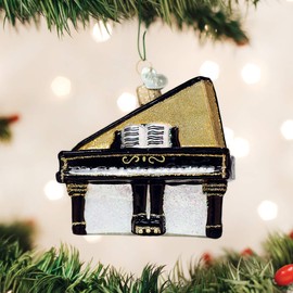 Old World Christmas Ornaments - Decoración para árbol de Navidad, Baby Grand Piano, Baby Grand Piano, 3x3, 1