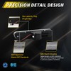 OFFKAT 2X Clear White LED Rear Side Marker Light For