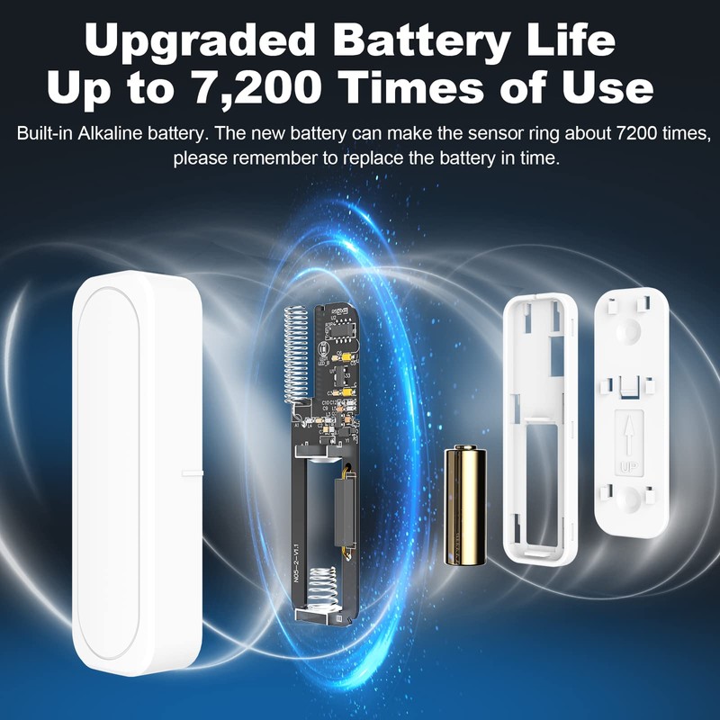 Door Chime, Satisure Wireless Door Open Contact Sensor Alarm Chime