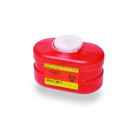 B-D Multi-Use One-Piece Sharps Containers - Regular Funnel Vented Cap, 3.3 Quart