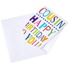 Piccadilly Greetings A10715 Traditional Birthday Card Cousin,blue ,7 x 5