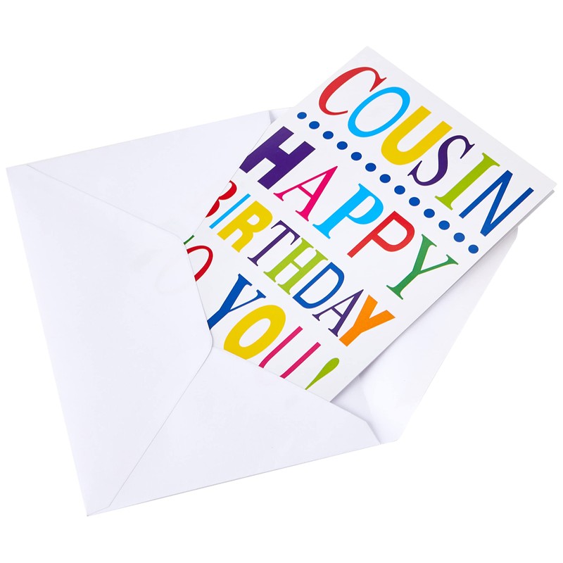 Piccadilly Greetings A10715 Traditional Birthday Card Cousin,blue ,7 x 5
