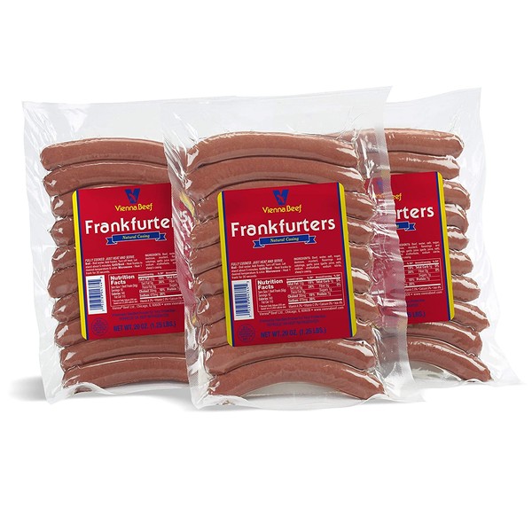 Vienna® Beef Natural Casing Hot Dog 10 Per Pack (3 Pack)