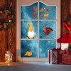 9 Sheets Fall Thanksgiving Window Clings Autumn Gnome Window Decals