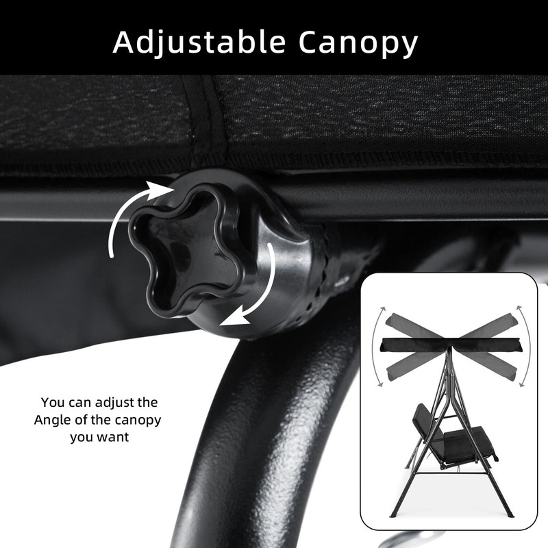 Porch Patio Outdoor Garden Swing Canopy Replacement Plastic Fittings to