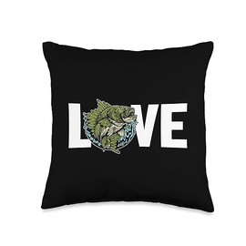 Best Walleye Fishing Gear Gifts For Beginners Kit Love Zander Hooks Lures Expert Walleye Fishing Throw Pillow, 16x16, Multicolor