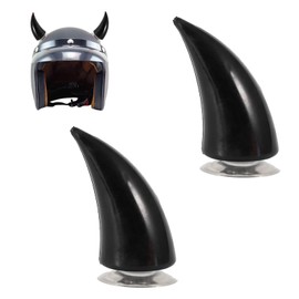 Pack of 2 Motorcycle Helmet Horns Motorcycle Helmet Horn with Suction Cup Devil Horns Helmet Decoration Accessories for Children and Adults Black