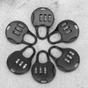 6pcs Digit Metal Padlocks, 3 Digit Password Portable Fixed Anti-Theft