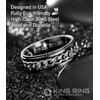 King Ring 8mm Super Spinner Ring – Premium Stainless Steel