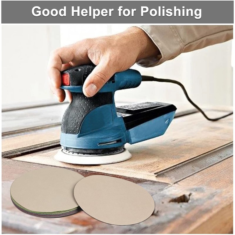 Sanding Discs, 125mm Sanding Discs Pads 1000/1500/2000/3000/4000/5000 Grits, Round Sanding