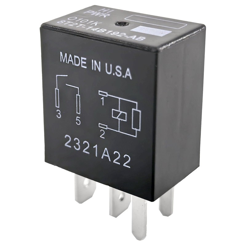 3-Pack 8T2T-14B192-AB Relay - 40A 12VDC 4-Pin SPST Automotive Relay