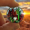 The Token Shop Stained Glass AA Coin, Scenic Journey Alcoholics