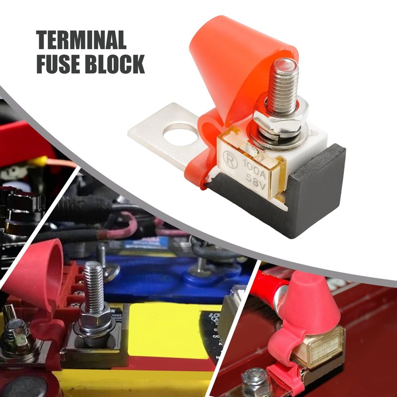 Newnessai MRBF Terminal Fuse Block Kit, 100A 58V DC Battery