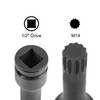 uxcell 1/2" Drive x M14 (14mm) Impact Triple Square Spline
