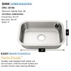 ORLANDO 30 x 18 Inch Undermount kitchen Sink, 18 Gauge