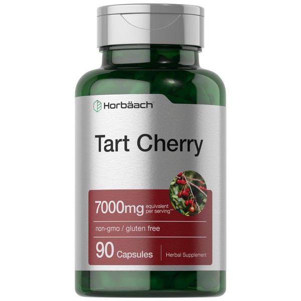 Tart Cherry Extract 7000mg | 90 Capsules | Traditional Herb Supplement | Non-GMO and Gluten Free Formula | by Horbaach