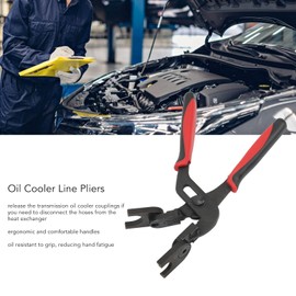 Oil Cooler Line Plier, Metal Fuel and AC Line Disconnect Plier Disconnect Tongs Fittings Removal Tools Disconnect Clamp Fuel Line Connector Removal Tool for Replacing Fuel Filters