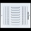 Fits 10x8 Duct Opening 3 Way Fixed Curved Blade Air