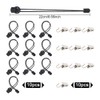 DELORIGIN Set of 10 Stretch Clips for Cross Stitch, Black