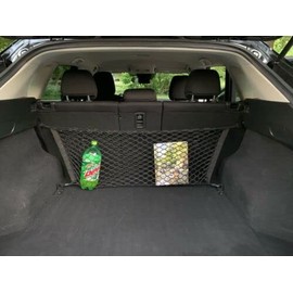 EACCESSORIES EA Trunk Rear Seats Organizer Cargo Net for Jeep Compass 2018-2023 – Envelope Style Cargo Net for SUV - Premium Mesh Car Trunk Organizer Vehicle Carrier Storage–Compatible with Compass