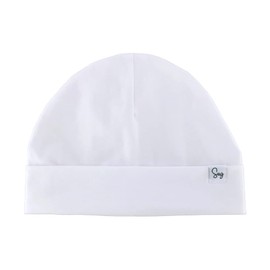 Sugarmelon Jersey Beanie Silky Satin Lined Hat Bonnet for Newborn Baby Boys Girls Toddler Infant Little Kids Beanies Caps(0-6M,002 Cott White)