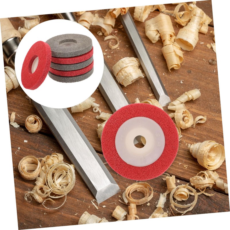 GLEAVI 6pcs Nylon Fiber Buffing Wheels for Angle Polishing Discs