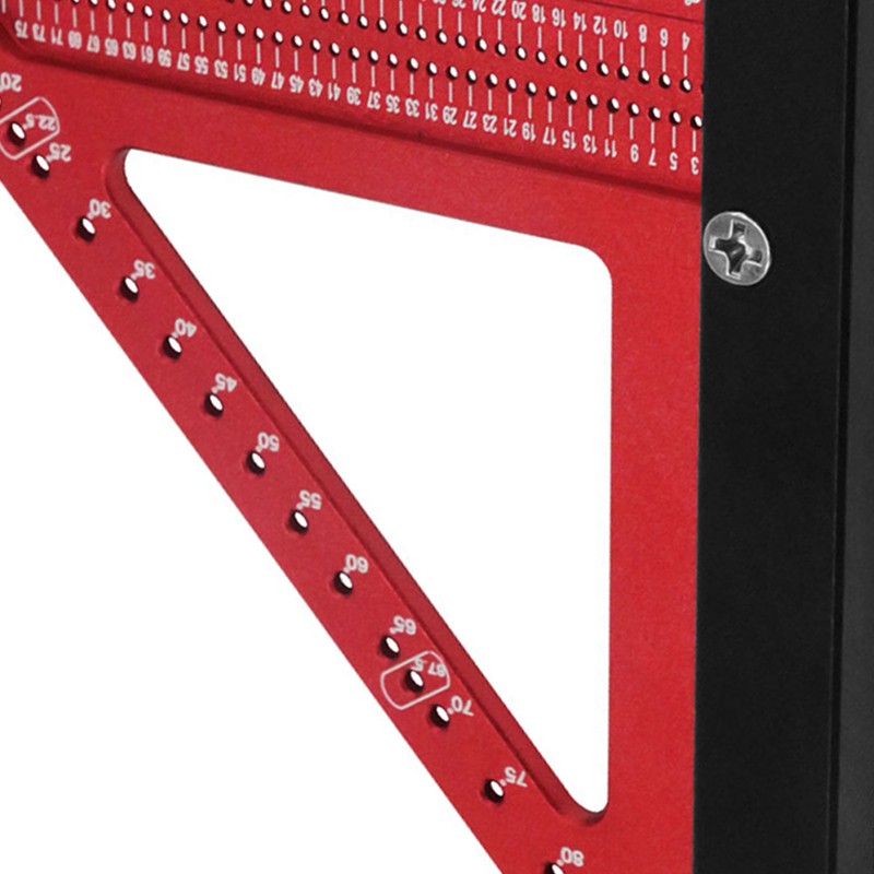 Woodworking Triangle Ruler Aluminum Alloy High Accuracy Portable Rafter Square
