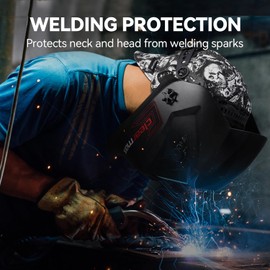 ARCCAPTAIN Reversible Welding Caps, 8 Panel Protective Welding Cap, 10 oz Fireproof Cotton Comforts for Safety and Protection While Welding to Men Women, 7 3/8