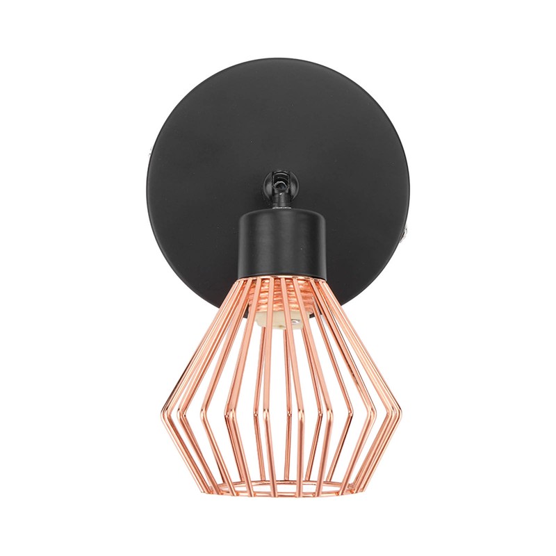 Wall Mounted Lamp Holder 180 Degrees Adjustable Metal Wall Lamp