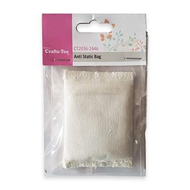 Crafts Too Anti Static-Pad, Cotton, Off- White, 7 x 5.5 cm